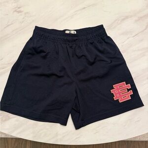 Eric Emanuel Black and Pink Athletic Shorts